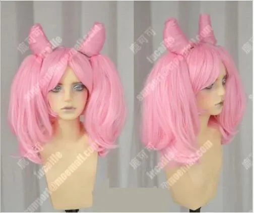 Peluca de Chibiusa Sailor Chibi Moon Lolita, pelucas cortas rosas para Cosplay, venta al por mayor, nueva