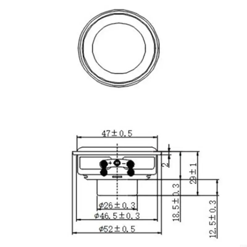 193A 52Mm 18Core 4Ohm 10W Round Rubber Edges Full Ranges Speaker With Internal Magnets For Bluetooth-Compatible Music Devices