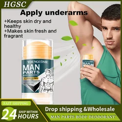 Men's Natural Deodorizing Stick Underarm Care Efficiently Eliminate Odor Refreshing Lasting Aroma Cream Underarm Odor Prevention