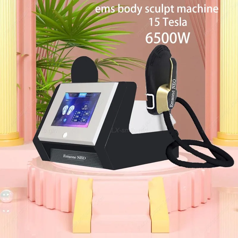 2024 EMSone NEO 6500W 200HZ Sculpt Muscle Stimulate Machine EMS Slimming Nova Pelvic Stimulation Pad Fat Removal Body Contouring