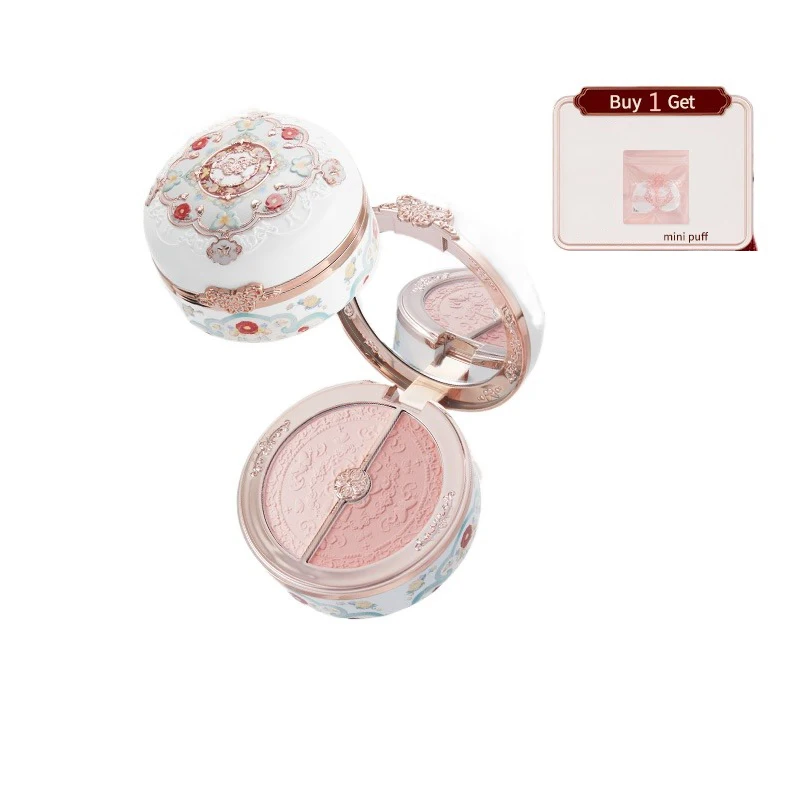 

Flowerknows Butterfly Cloud Collar Collection Blusher Rouge Box Highlight Blush Makeup Duo Powder Brightening Auxiliary Colors