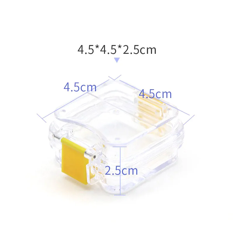 VVDental Denture Storage Box Small Crown Box With Transparent Flexible Film Portable Dental Materials Dentistry