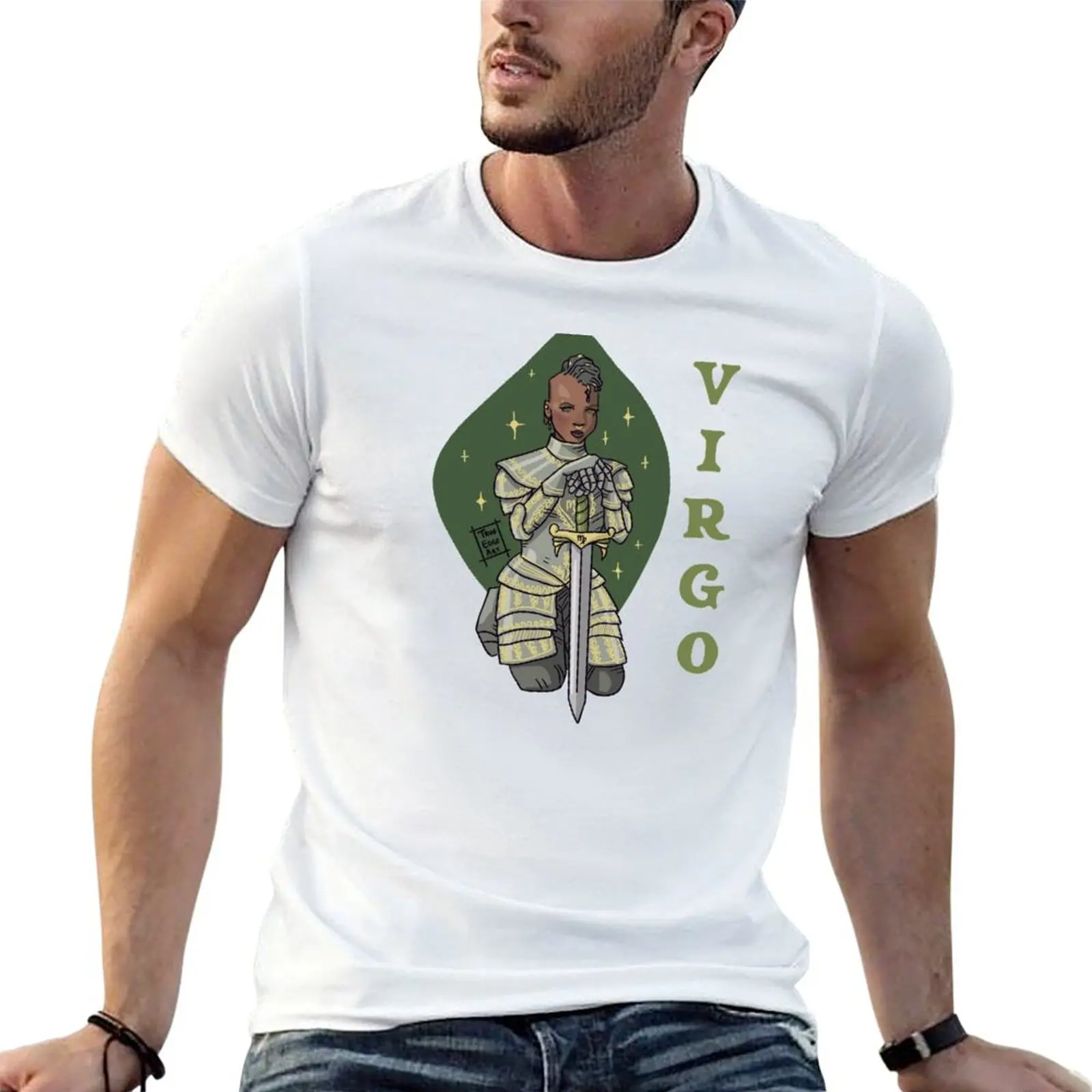 

Virgo Knight T-Shirt graphic t shirts T-shirts oversize men t shirt