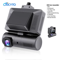 ADAS 4G Android DVR Remote Parking Monitor 3''Touch Dash Cam WIFI GPS Dual lens 2WAY Talk Live Streaming on Car ASSIST APP