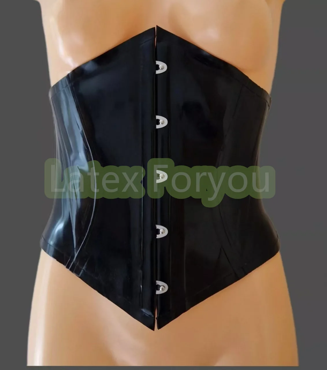 

Handmade 0.6mm 100% Natural Latex Waist Corset Black Waist Belt Trainer Unisex Rubber Corset