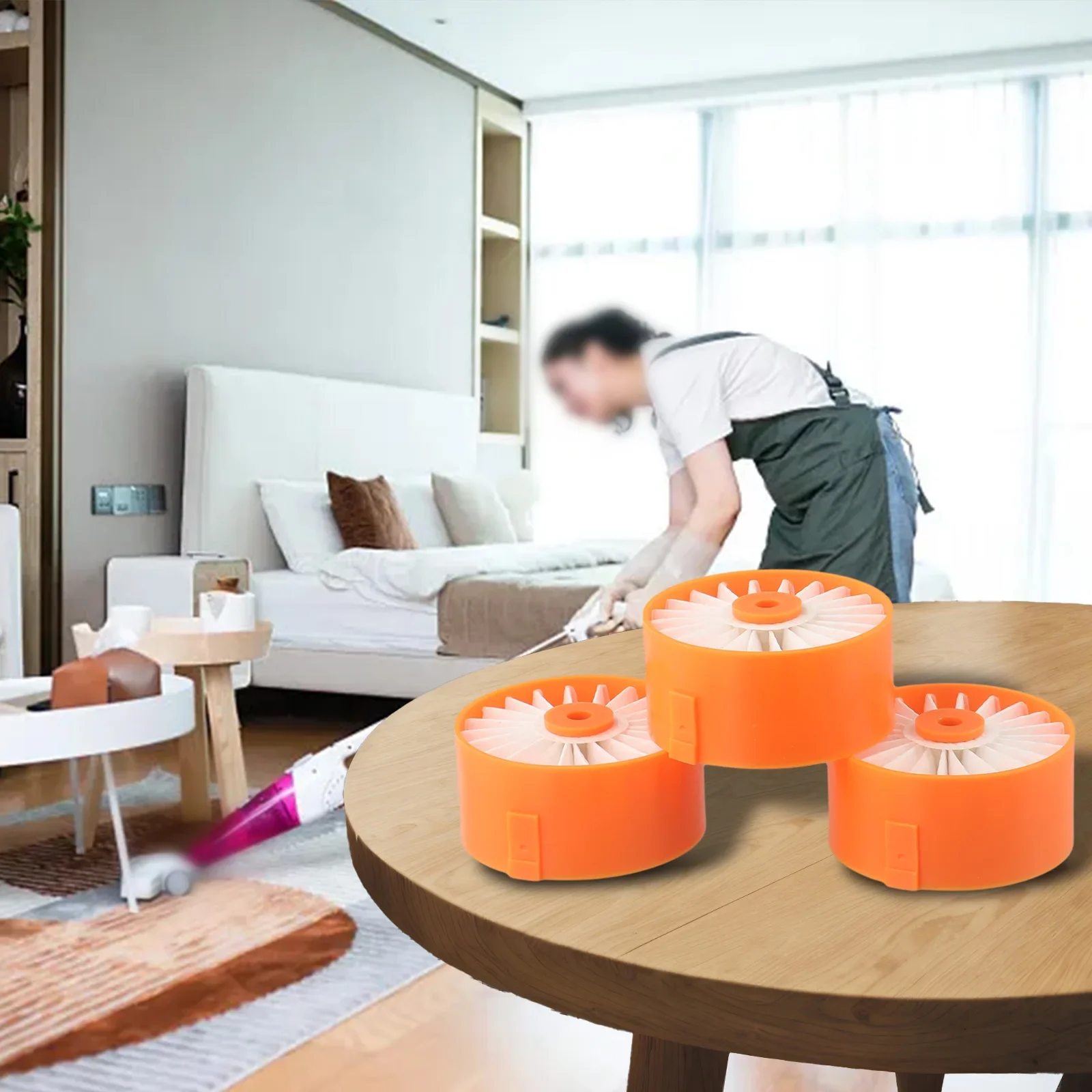 Enjoy Optimal Cleaning Performance With 3 Pack Filter Element For BSV2020 Wireless Vacuum Cleaner Parts