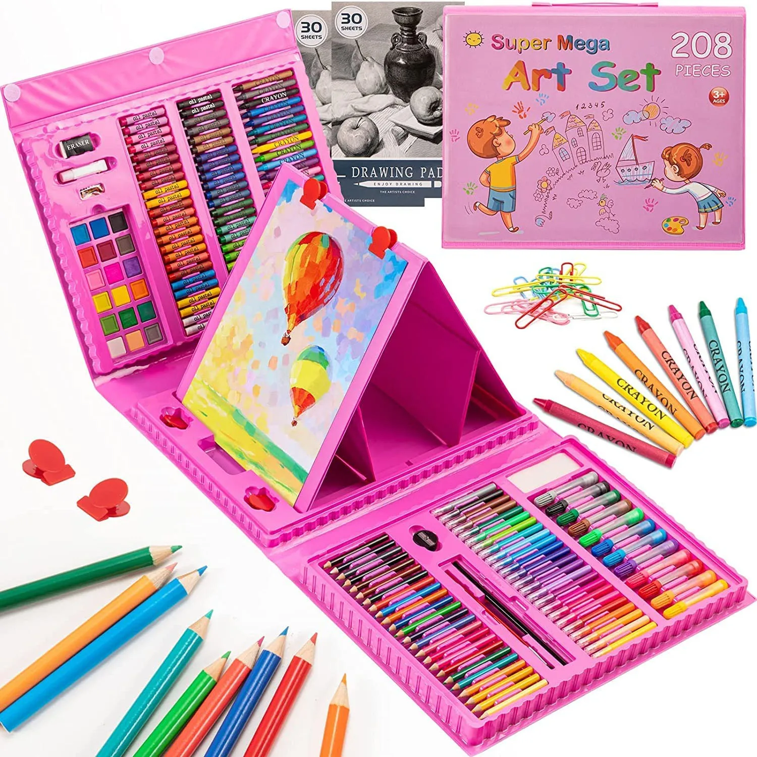 Children Drawing Set Art Painting Set Educational Toy Watercolor Pencil Crayon Color Set Drawing Board Doodle Supplies Kids Gift