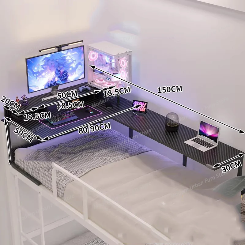 Bedroom Gaming Computer Desks Study Standing Shelves Table Office Accessories Children Mesas De Computador Library Furniture