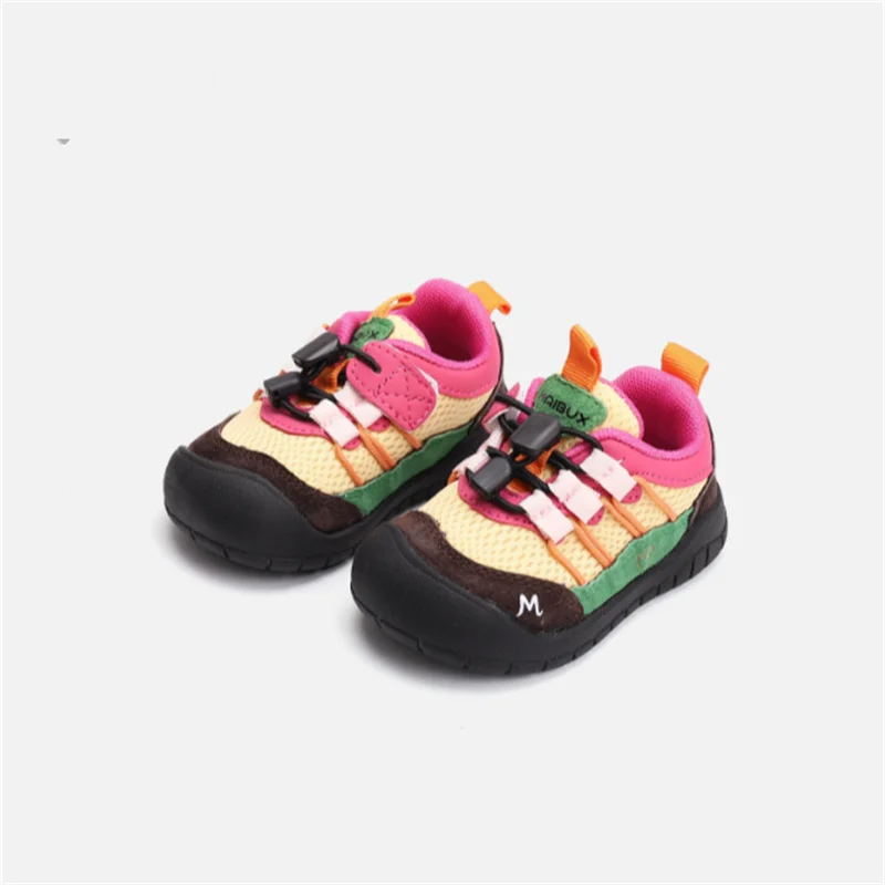 2026 New Autumn Baby Shoes Leather Colorful Toddler Boys Sneakers Soft Sole Fashion little Kids Girls Shoes EU 16-25