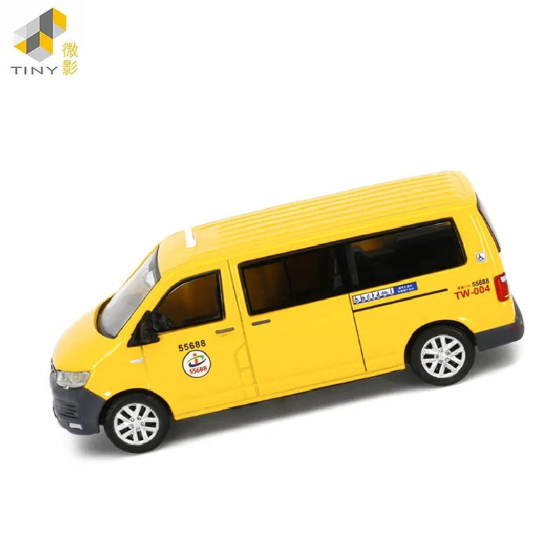 Tiny 1:64 T6 Transporter Taxi NO.28 Alloy Simulation Model Car