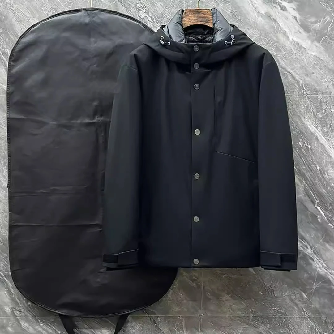 

BC Italian men's clothing autumn and winter new old money style casual hooded light down jacket men's business warm jacket