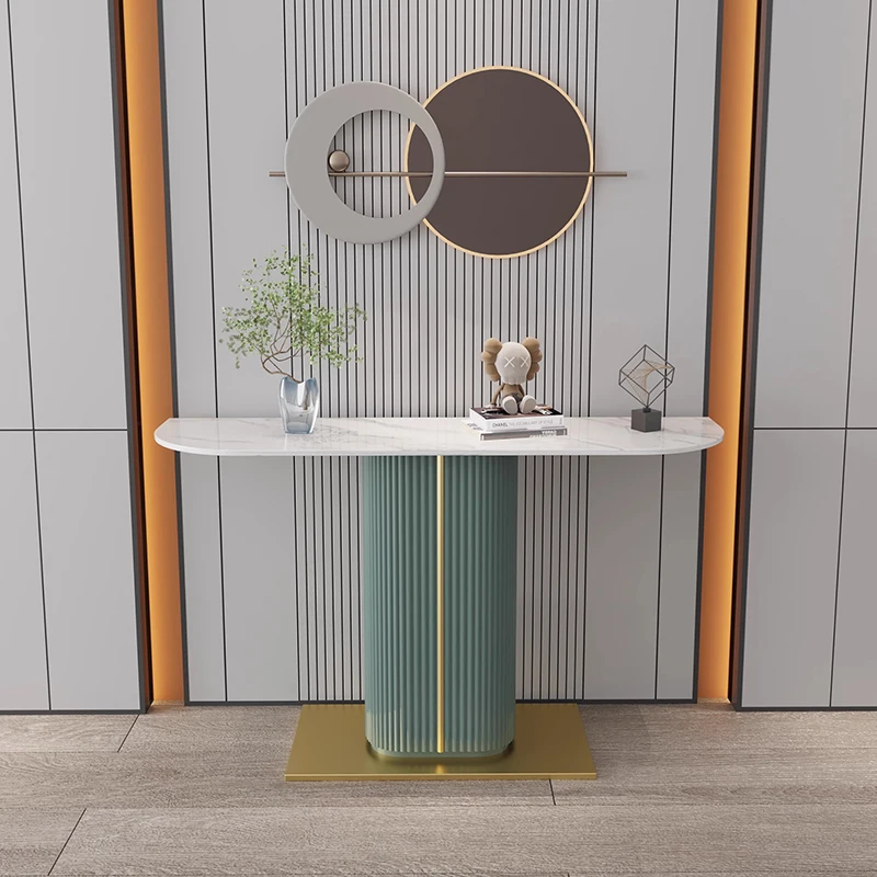 تصميم طاولة وحدة التحكم الإبداعية الإبداعية الفاخرة الحد الأدنى الجدول تخزين بسيط ميسا Recibidor De Entrada أثاث غرفة المعيشة #3