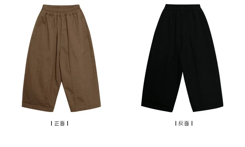 الربيع والخريف جديد الكورية نمط فضفاض بلون كامل طول الاطفال السراويل فضفاضة غير رسمية ملابس الأطفال الاطفال السراويل الصبي عادية
