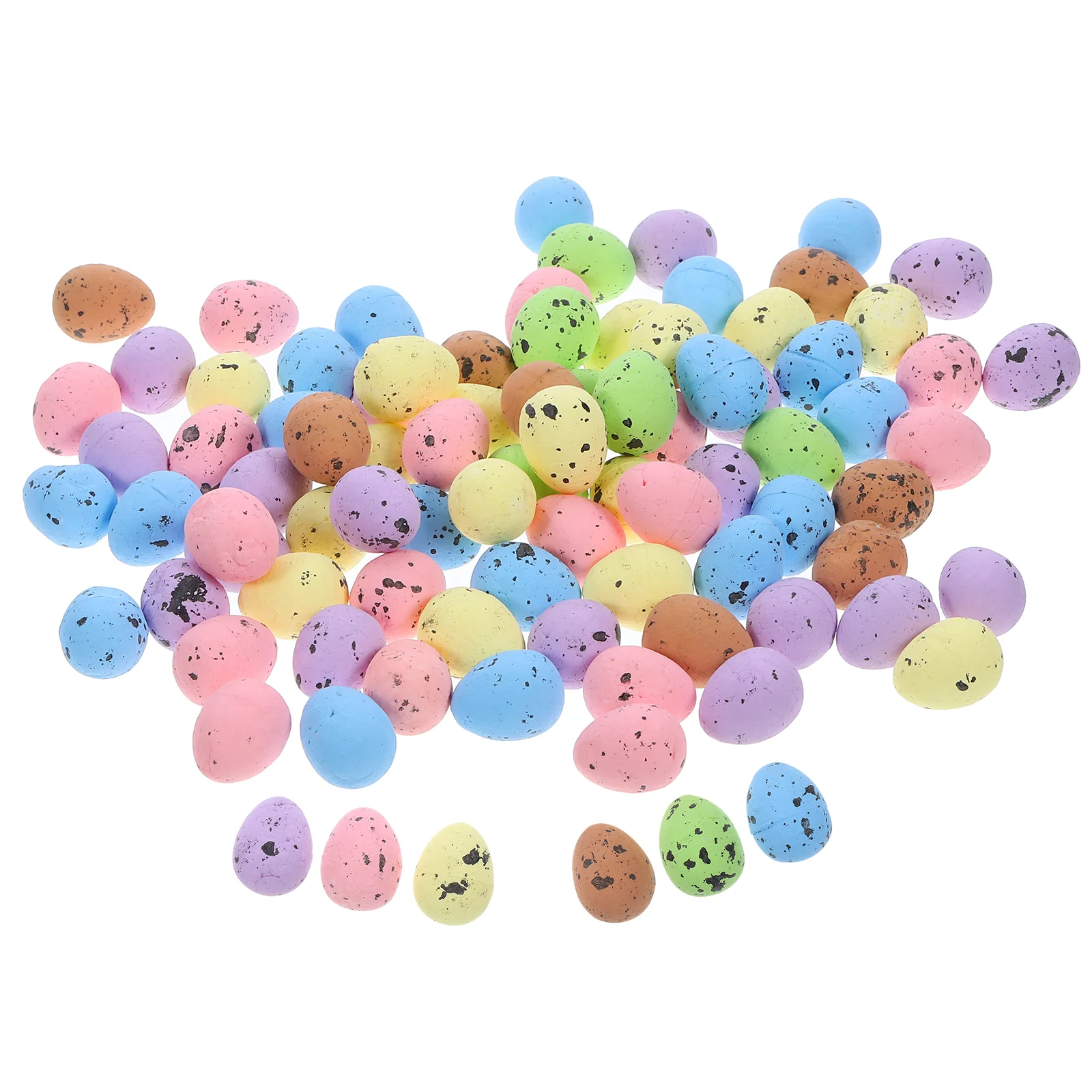 100 Pcs Bird Nest Egg Special Easter Eggs Pastel Quail Simulation DIY Decorate Toddler