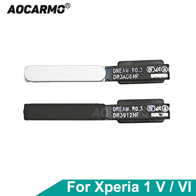 Aocarmo Przycisk Włączania/Wyłączania, Czytnik Linii Papilarnych, Przycisk Touch ID, Taśma Flex do Naprawy Sony Xperia 1 V VI X1v X1vi