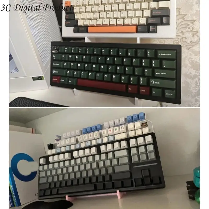 حامل لوحة المفاتيح لتوفير المساحة 3Tier لوحة مفاتيح الوقوف لعشاق الطلاب Q84A