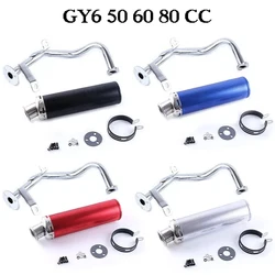 Escape gy6 para Scooter, escape para ciclomotor, 50 80 GY6, GY6 139QMB QMB139 1P39QMB, 4 tiempos 50cc, Scooters chinos