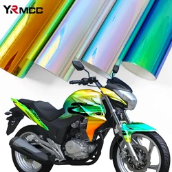 135cm Colorful Car Stickers Chameleon Holographic Rainbow Films Technology Waterproof Chrome Car Wrap Film for Auto Accessories