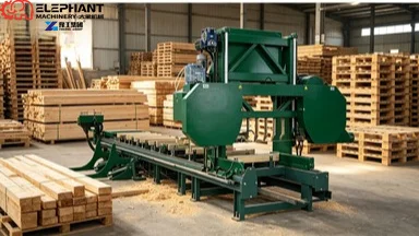 Wood Cutting Log Portable Sawmill Equipment Horizontal Band Saw Cutting Portable Sawmill Band Saw Machine