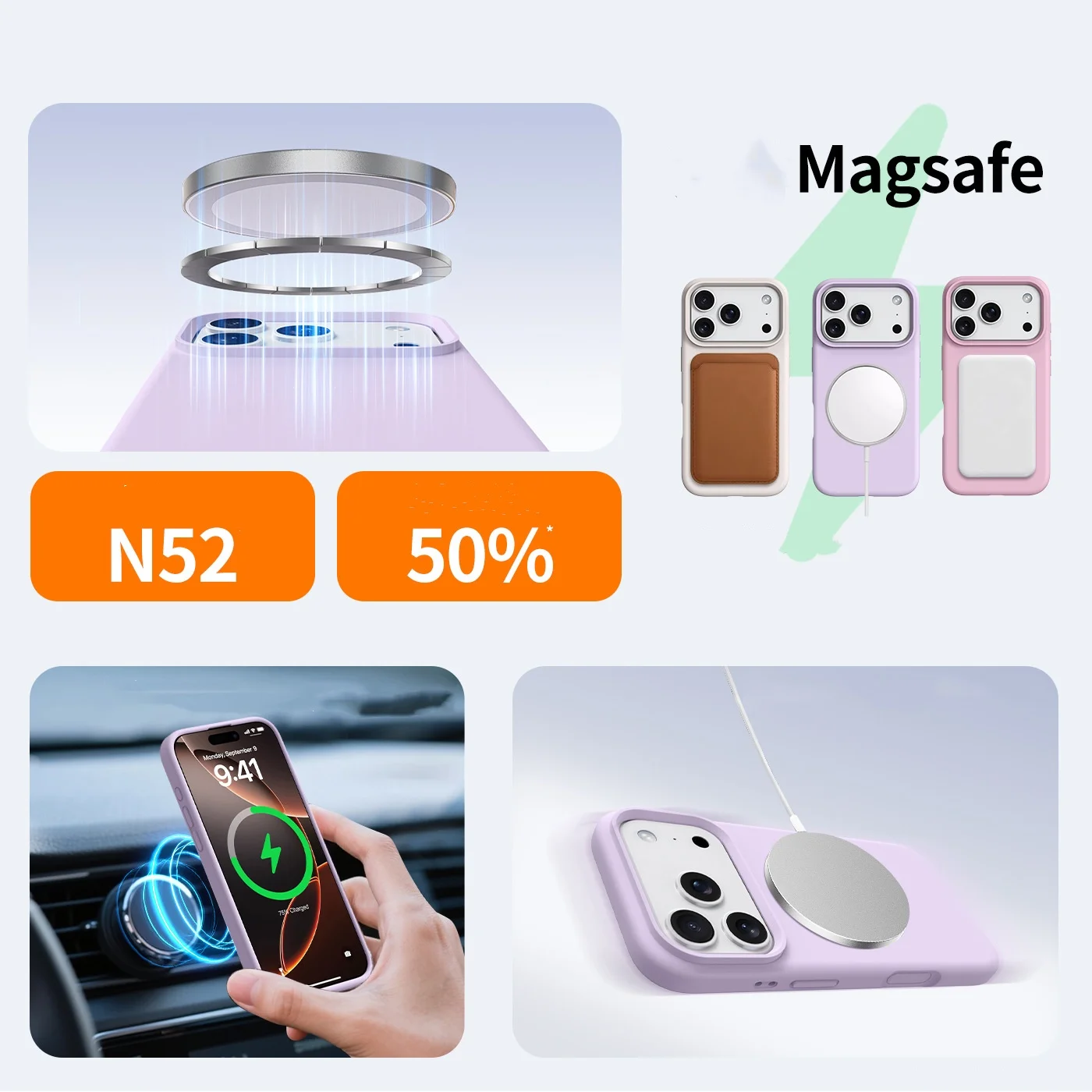 Oryginalne etui z płynnego silikonu do MagSafe dla iPhone 17 16 13 14 15 Pro Max 16 13 14 15 Pro, magnetyczne, do bezprzewodowego ładowania, miękka obudowa. — zdjęcie produktu 5