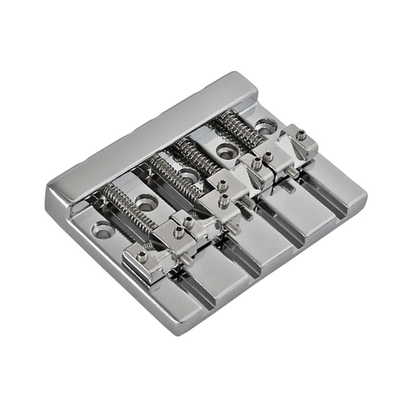 4-string Bass Saddle Bridge Metal Professional Smooth Durable Precision Crafting Bass Bridge Musical Instrument Accessories