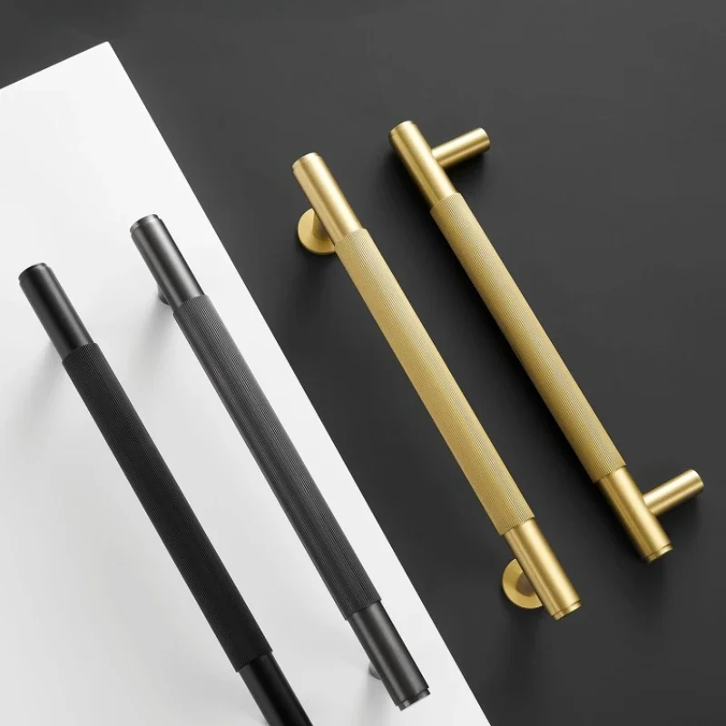 

Brass Door double single sided linear Striped pull bar Wood gate Glass Door Shower Room Matt Gold Black handle brass