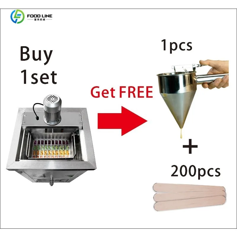 Customized Commercial 304 Stainless Steel 12 Molds Large Production Ice Cream Popsicle Maker
