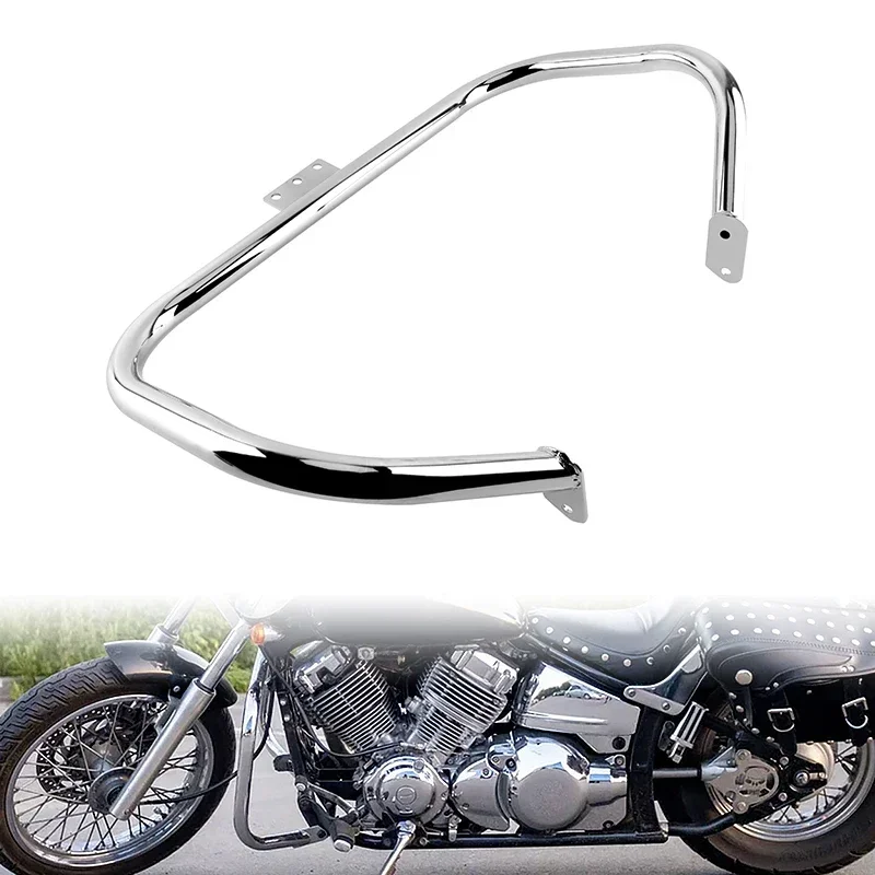 Chrome Motorcycle Engine Guard Crash Bar Iron Highway Frame Bumper For Yamaha V-Star 400 XVS 650 Classic Custom 1998-2018 2017