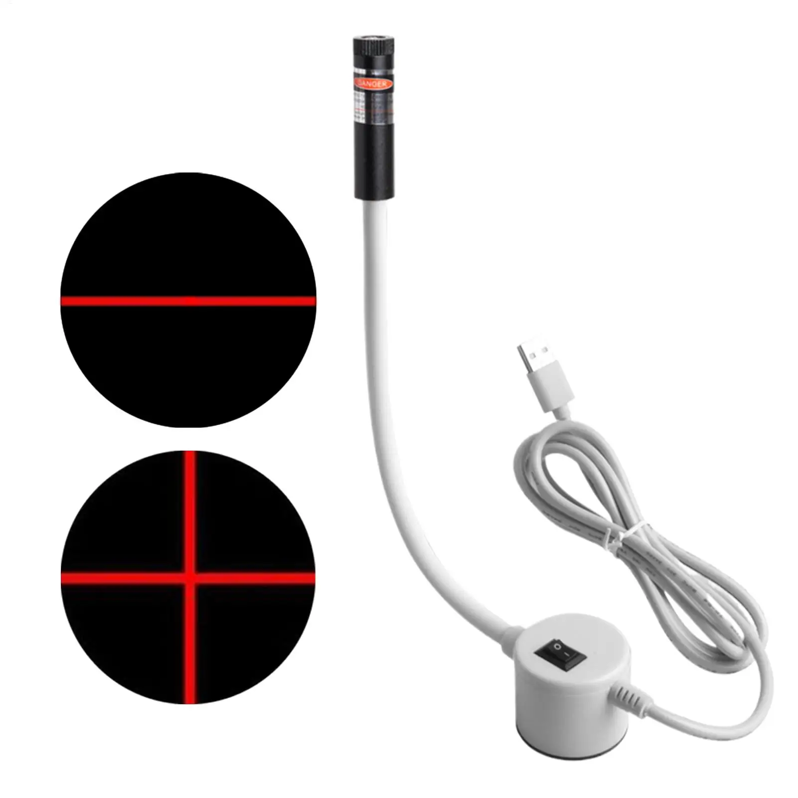Linie/Kreuz Nähmaschine Zubehör USB Rot Laser Positionierung Licht Infrarot Arbeits Lampe Schneiden Mit Magnetische Basis