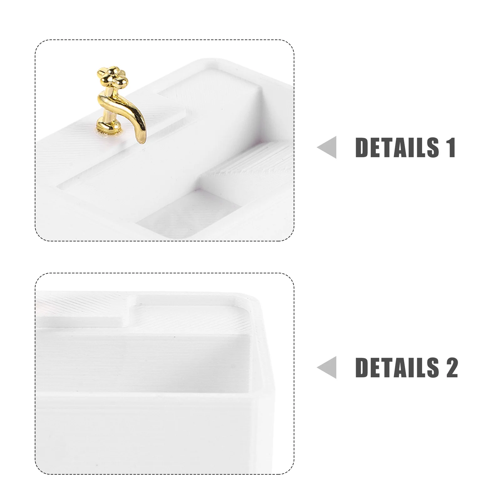 2 pçs acessórios do banheiro escala 1:12 mini pia para casa de bonecas decoração petg lavatório diy conjunto de móveis de banho em miniatura