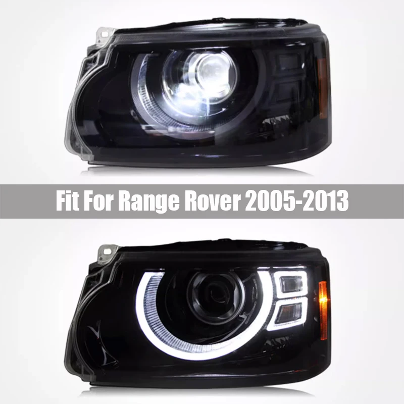 Fit for Range Rover Sport 2005 2006 2007 2008 2009 - 2013 Headlamp Assembly Retrofitting LED Daylight Turn Laser Lens Headlamps