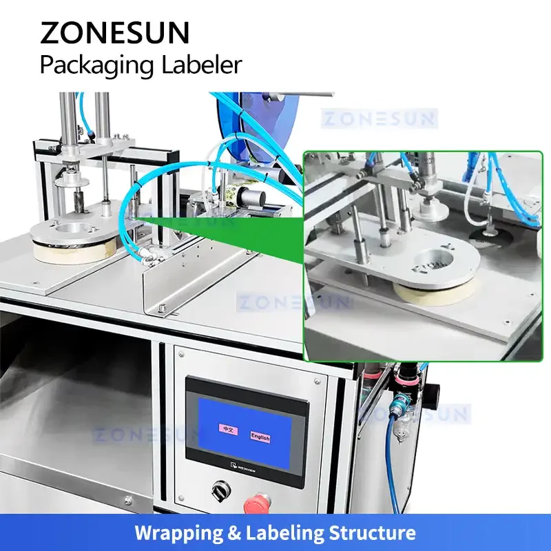 ZONESUN ZS-PK910 Automatic Round Soap Pleat Wrapping Machine Hotel Handmade Bar Soap Pleated Packaging and Labeling Machine