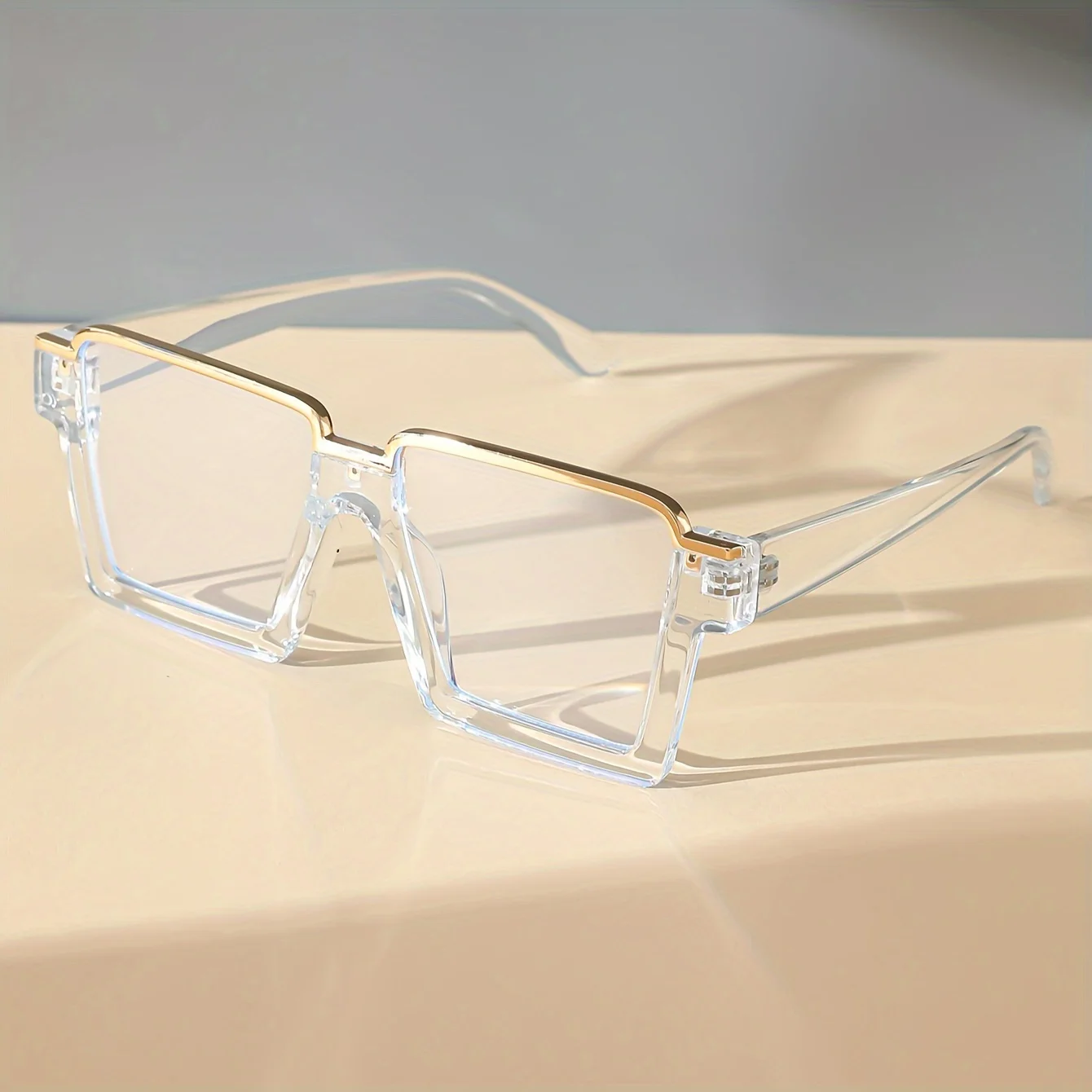 แว่นตาแฟชั่นกล่องสไตล์ Y2K เหมาะสําหรับงานปาร์ตี้ วันหยุด และอุปกรณ์ประกอบฉากภาพถ่าย |   วัสดุพีซีที่ทนทาน