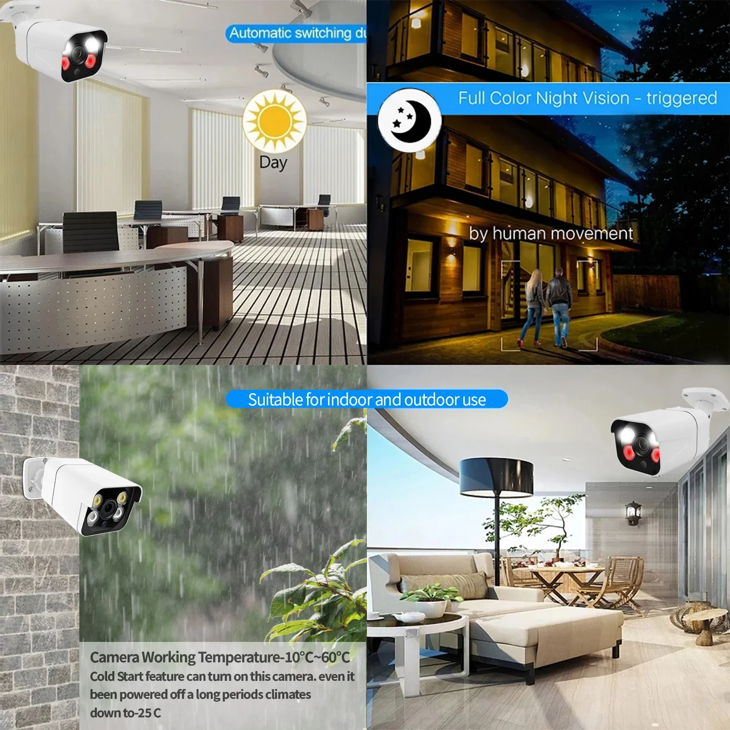 新型WiFi PoE IP監視ビデオレコーダーカメラ、セキュリティCCTVカメラ、WiFiセキュリティカメラセット