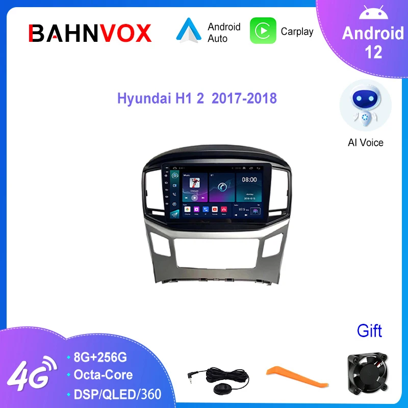 

9"QLED Android 12.0 Car Radio for Hyundai H1 2 2017 2018 Auto Multimedia Video Player GPS Navigation Stereo Carplay Screen 4G