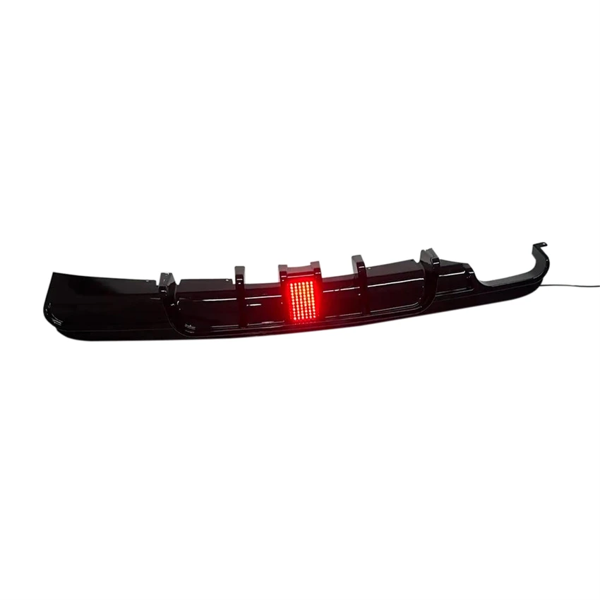 Auto Achterbumper Lip Spoiler Diffuser Met Led Licht Voor Bmw E46 320i 325i 328i M-Sport 1998-2006 Achterbumper Sport Diffuser