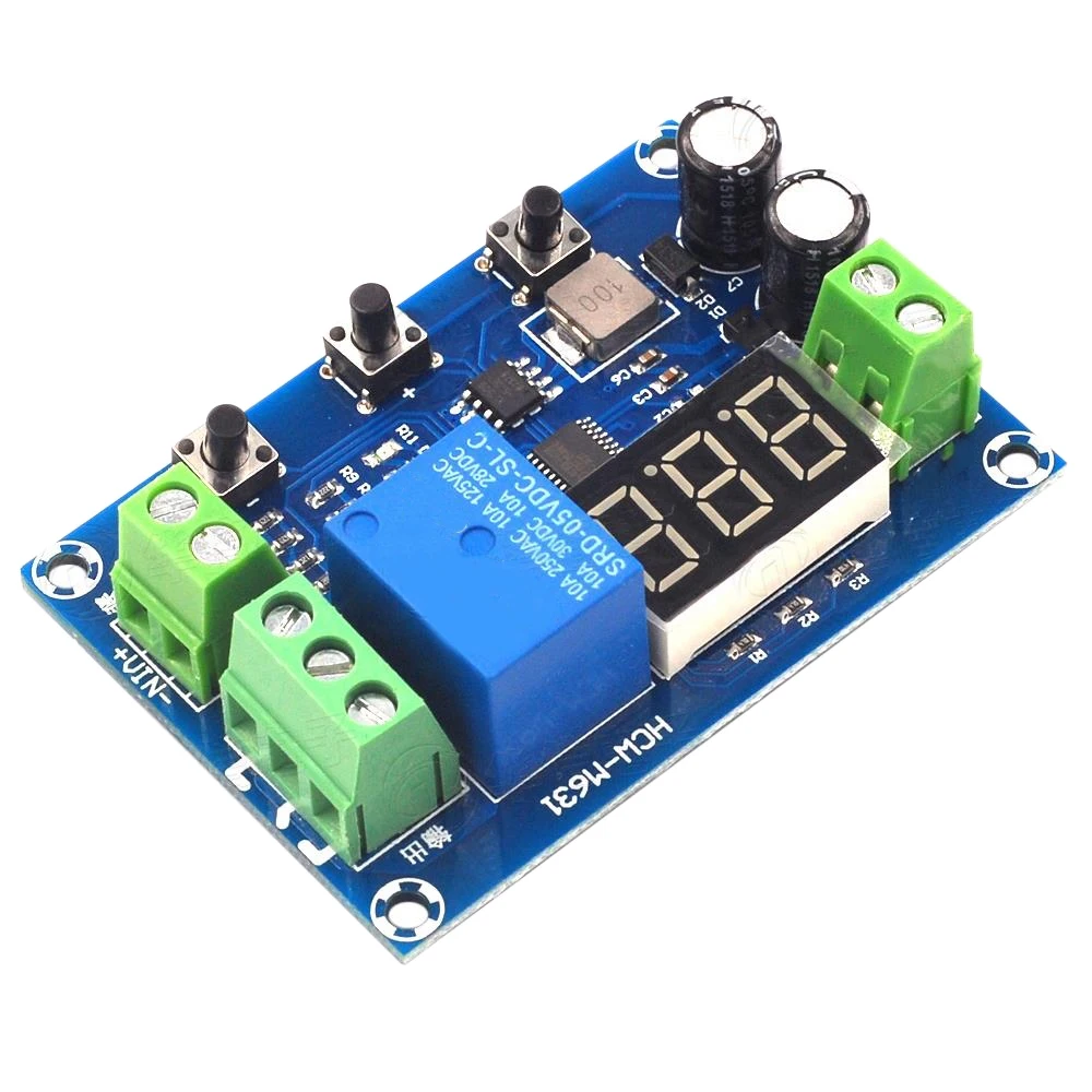 T36C HCW-M631 DC6-40V Battery Charge Discharge Module with Voltmeter Undervoltage Overvoltage Protection Timing Function