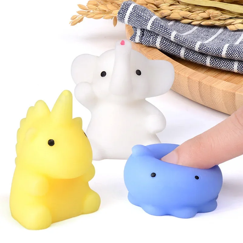 10PCS For Kids Party Gift Squishy Toy Cute Animal Antistress Ball Squeeze Mochi Rising Toys Abreact Soft Sticky Stress Relief