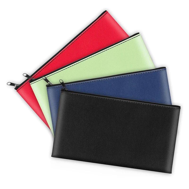 Zippered Money Pocket Secure Bank Pocket Forcoins, Bills, Checks, Invoices, Cosmetics