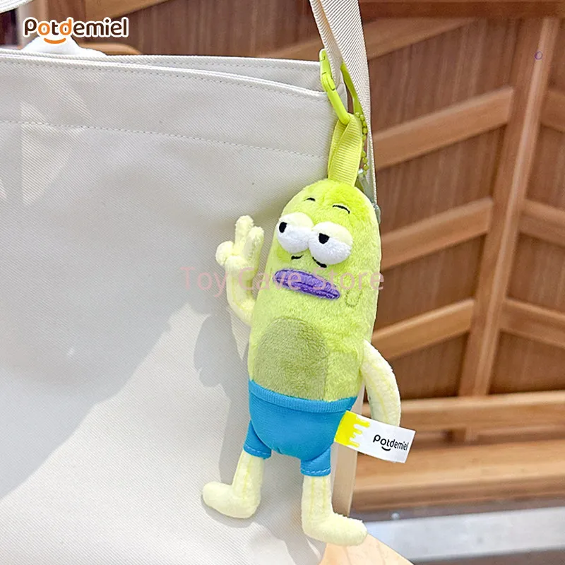 Authentic Potdemiel Spongebob Squarepants Bikini Bottom Residents Plush Doll Fashion Toy Backpack Keychain Pendant Friend Gift