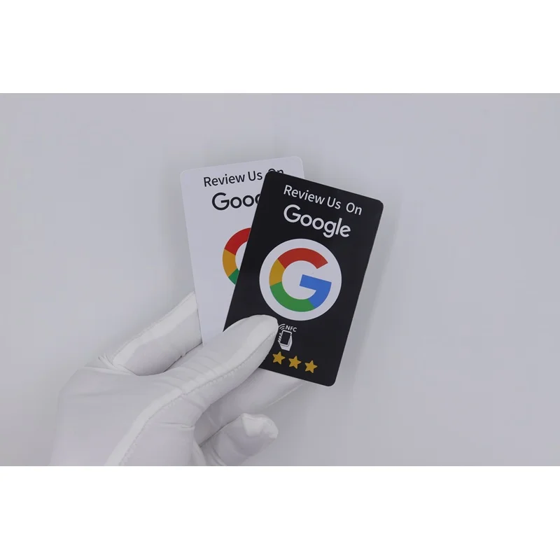 100Pcs NTAG215 Google Review Tap NFC Card Reusable Customer Feedback Card for Business Shops