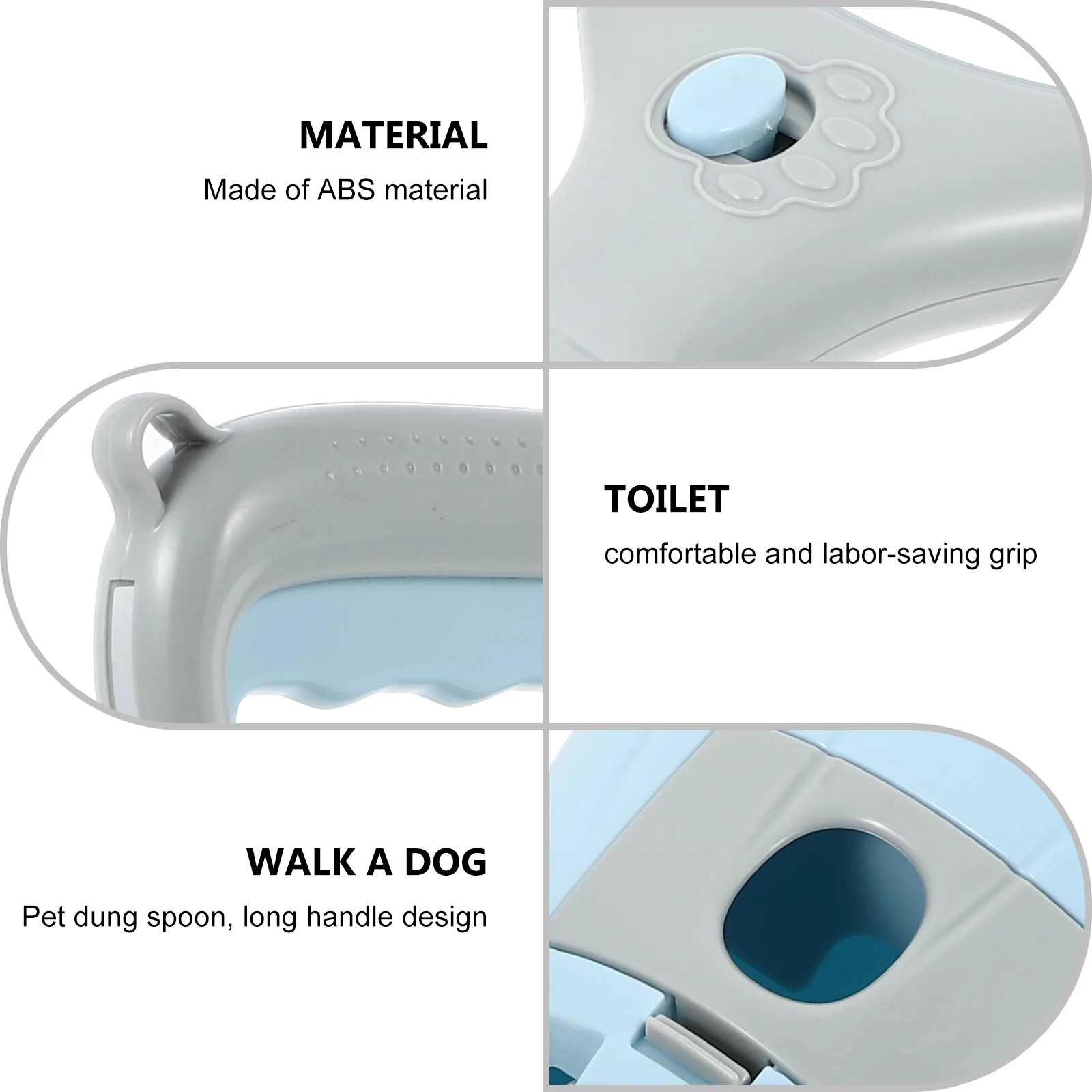 

Dog Toilet Poop Scooper Pooper Scoopers Handheld Pet Waste Clip Dogs Pickup Abs