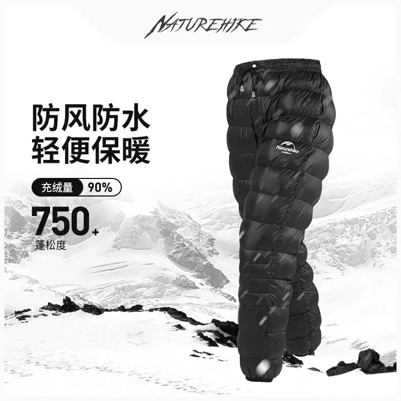 

Naturehike Duck Down Pants No Pocket Winter Hiking Pants Outdoor Skiing Camping Trekking Thicken Waterproof Trousers Pants