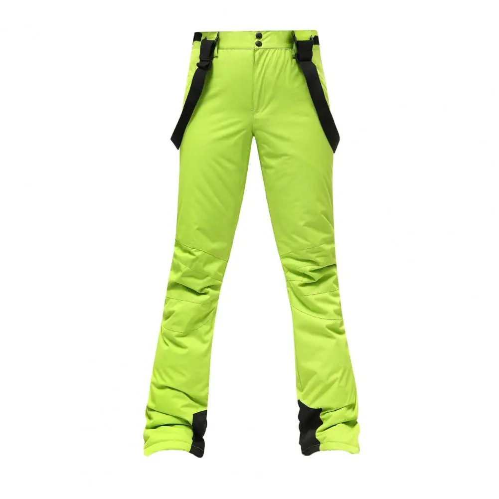 High Quality Men Women Winter Thick Warm Skiing Pants Windproof Waterproof Suspender Trousers Snow Snowboard Pants Plus Size