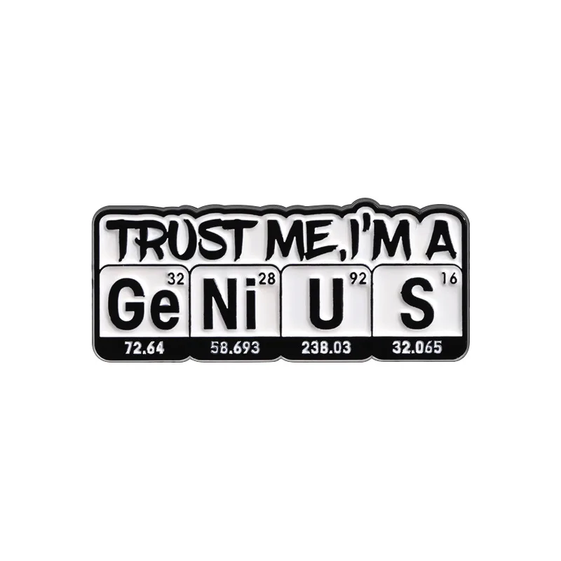 Scientific Versatile Gift Metal Badge Letters 