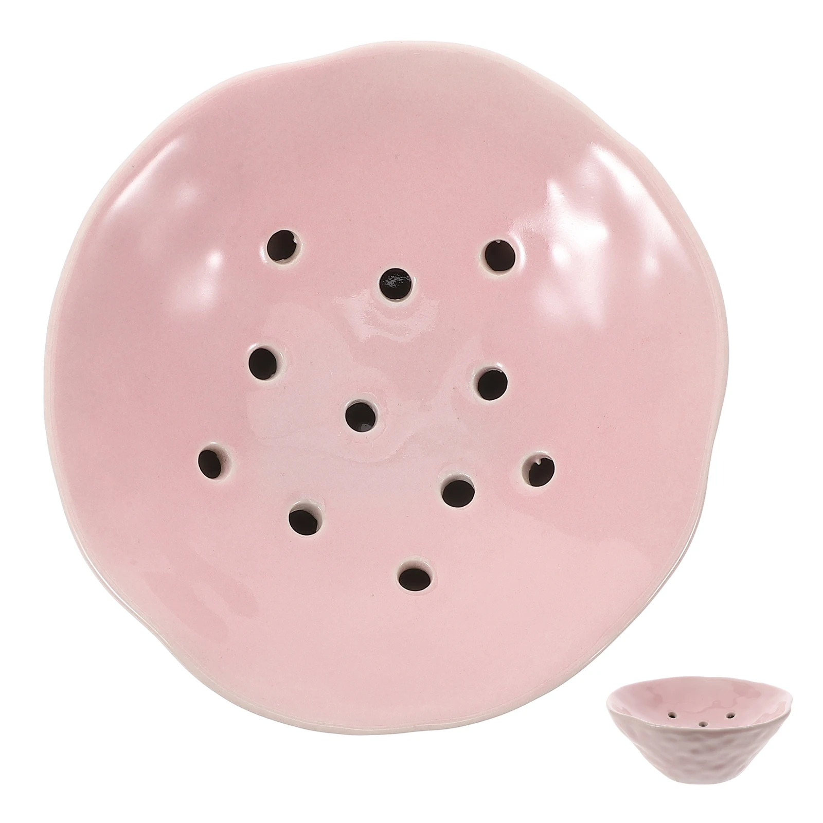 

Tiny Ceramic Flower Vase with Petal Shape Bowl Design Decor Piece for Dried Flowers and Mini Bouquets