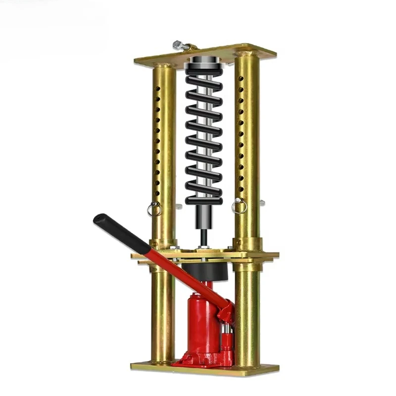 Steel Motorcycle Shock Spring Compressor with Repair Bracket - for Disassembly, Assembly & Adjustment