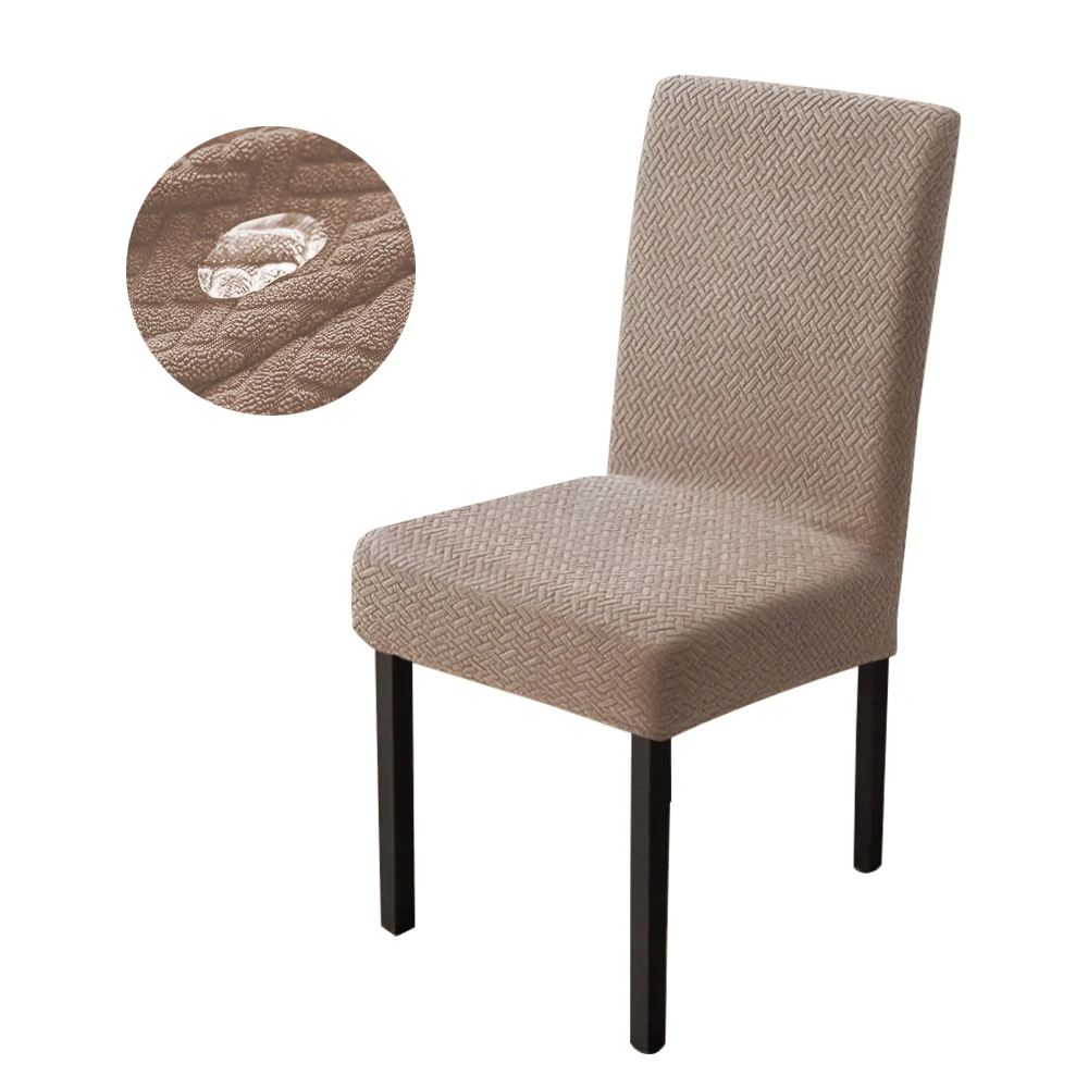 Elastischer Stuhlbezug Jacquard Stretch Universeller Günstiger Stuhlsitzbezug mit Rückenlehne für Hochzeits- und Esszimmerstühle für Zuhause