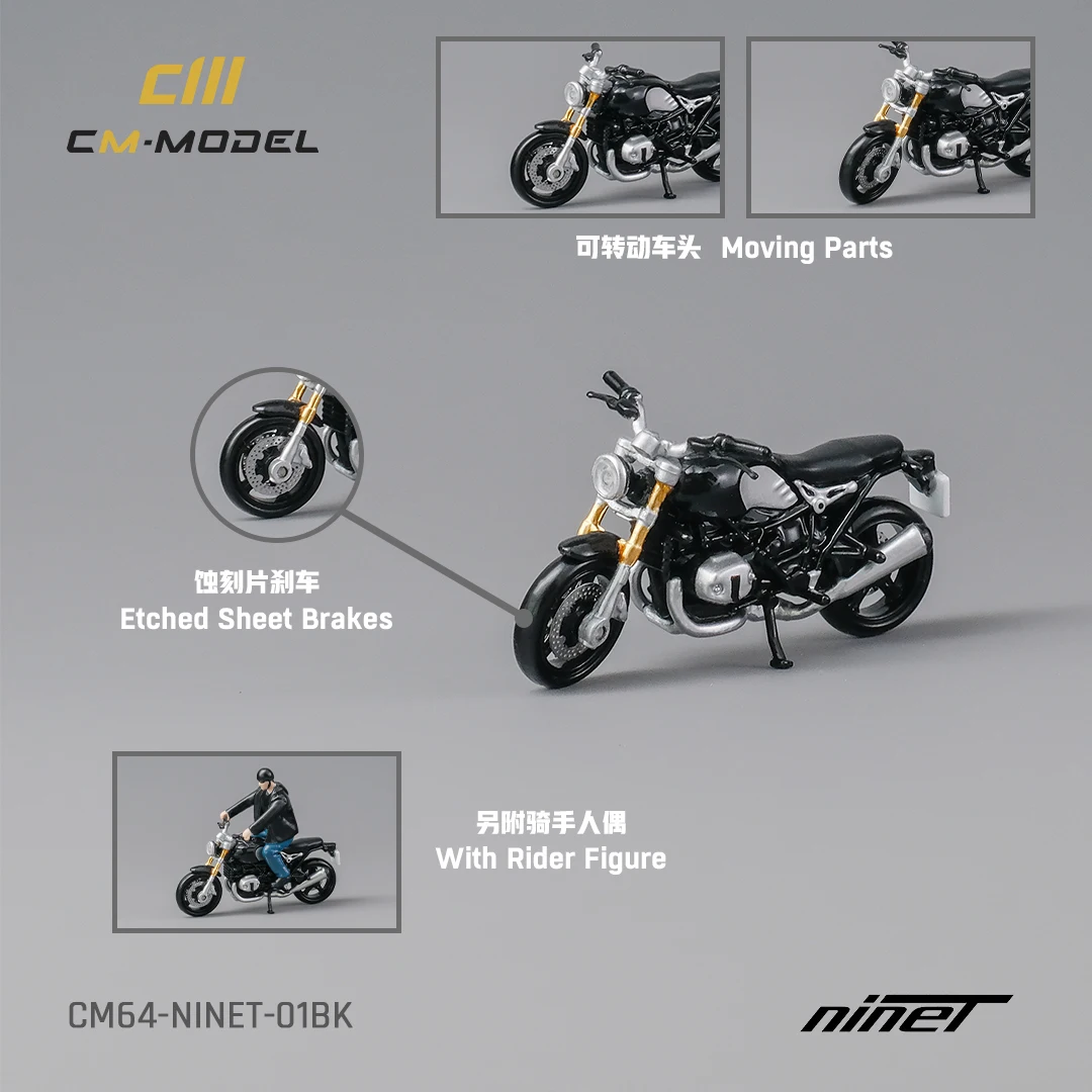 CMModel 1/64 Motorcycle NINET Diecast Model