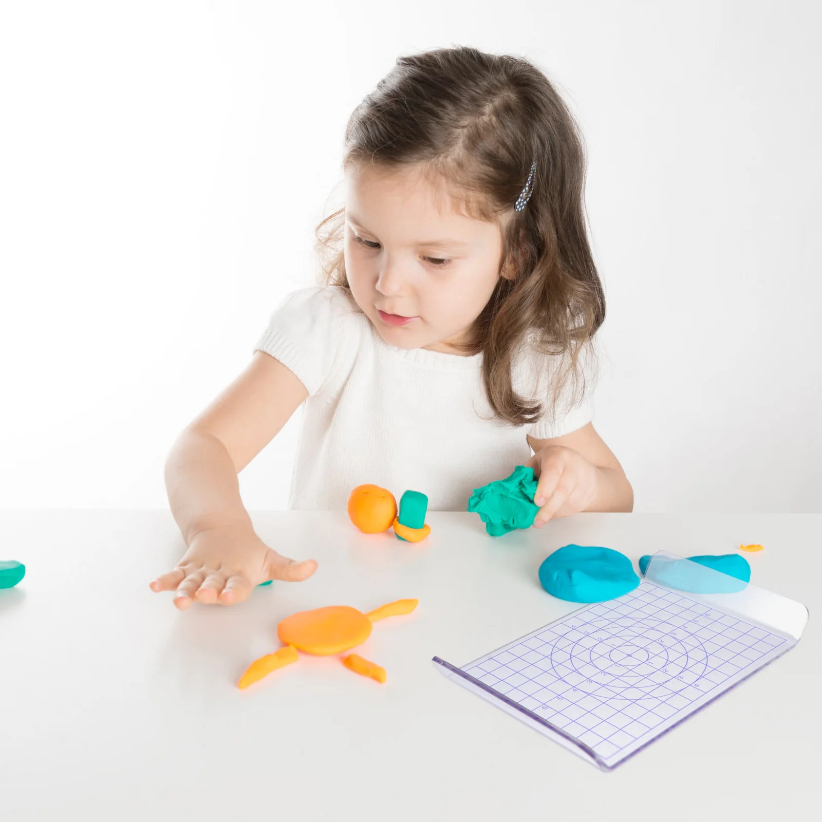 لوحة ضغط الطين الأكريليك مقاومة للخدش لوحة قابلة لإعادة الاستخدام لتشكيل الطين المتداول DIY أداة ضغط ممتازة للعمل الحرفي